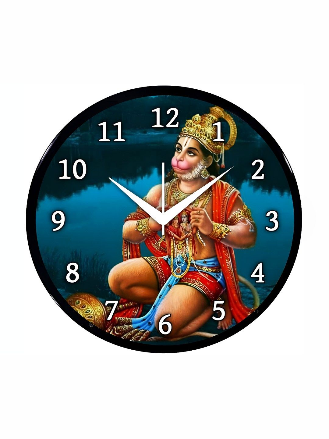 Babawill Blue & Red Printed Wall Clock-image-43