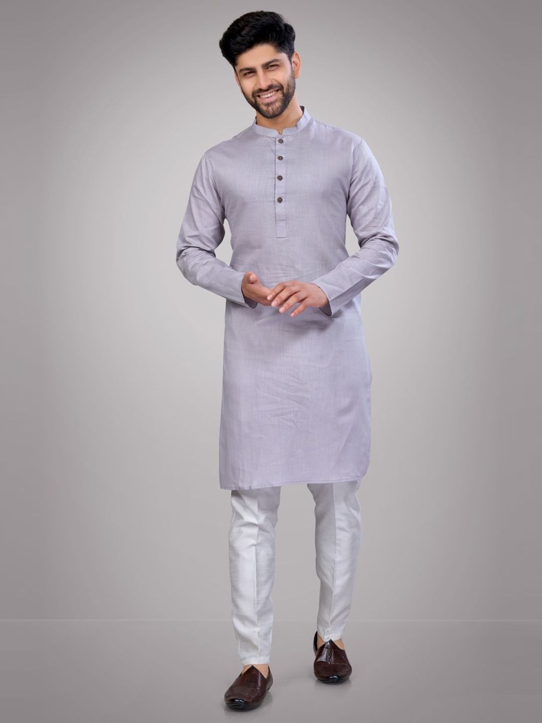 JUGG JUGG JEEYO Men Mandarin Collar Kurta-picture-45