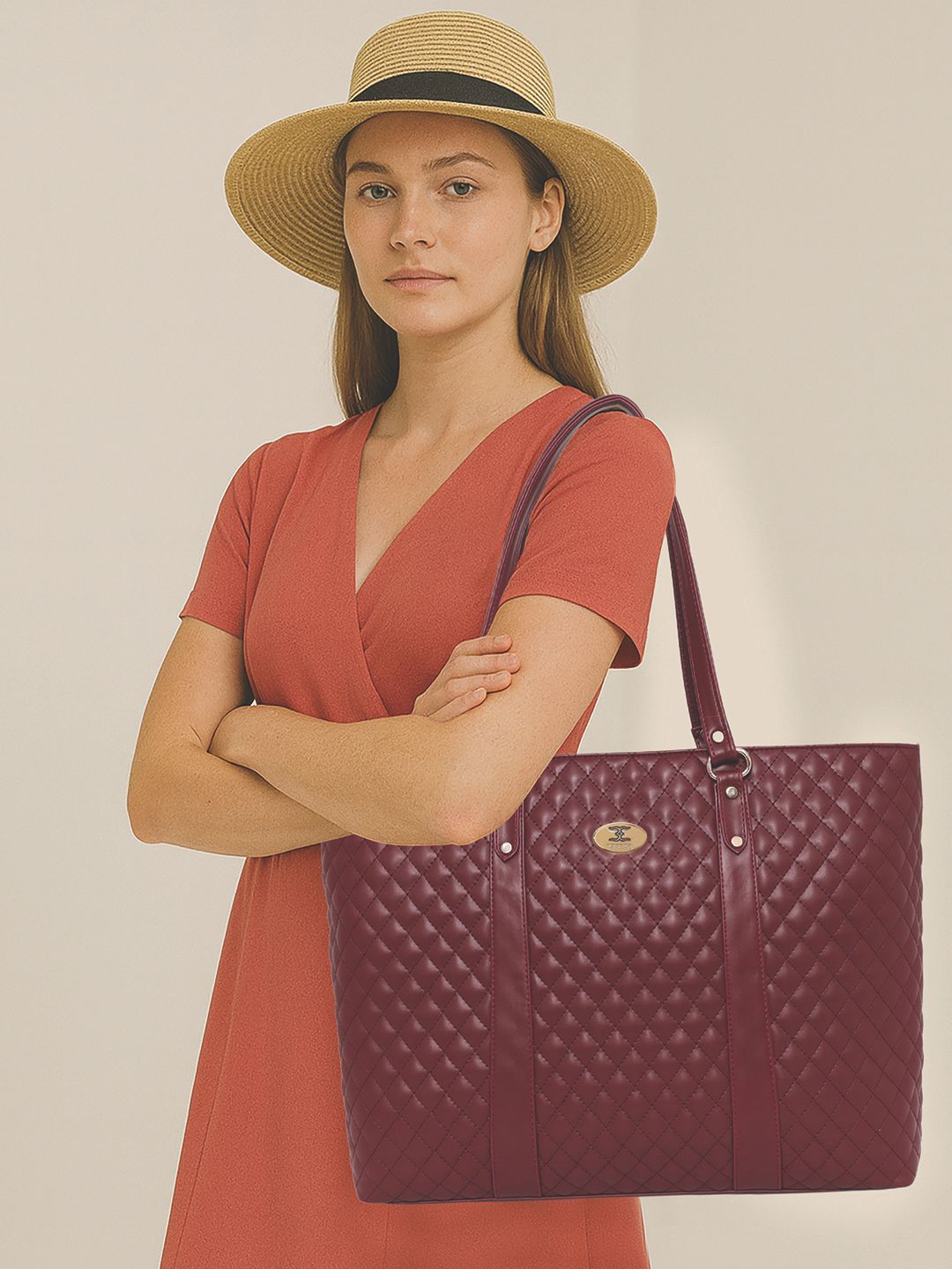 ESBEDA Shopper Shoulder Bag With Quilted-picture-12