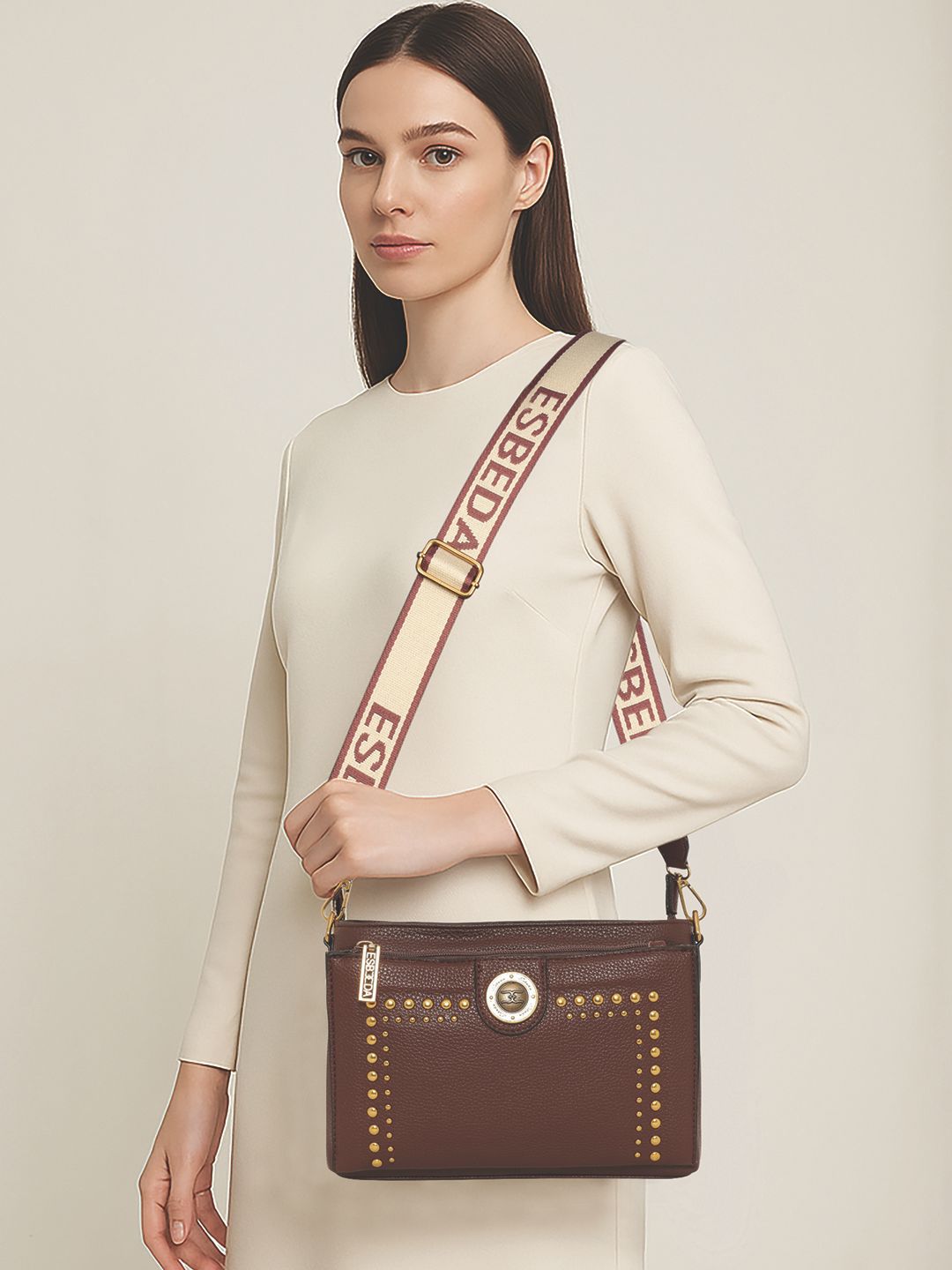 ESBEDA Shopper Sling Bag With Embellished & Detachable Strap-picture-20