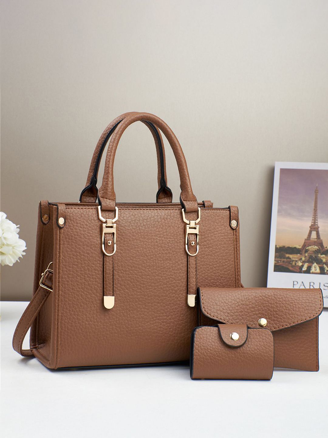 StyleCast Women Textured Shopper Handheld Bag-picture-16