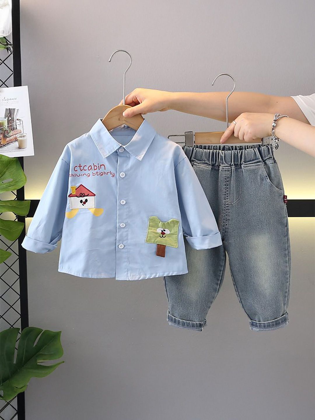 StyleCast x Revolte Boys Printed Shirt with Trousers-picture-55