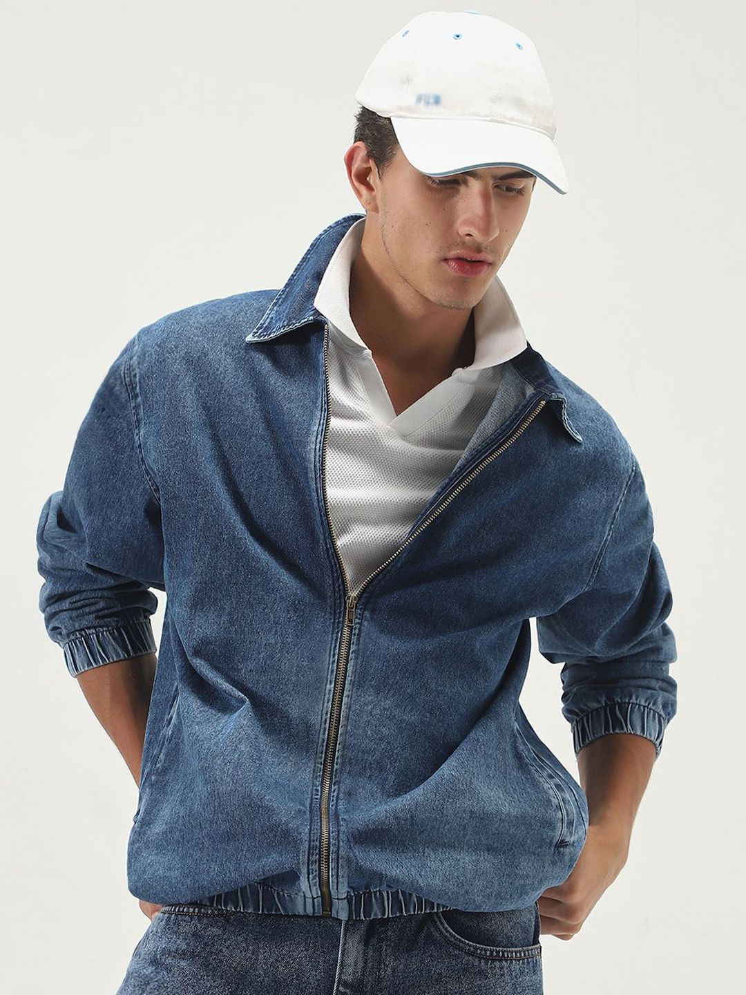 Urbano Fashion Men Washed Denim Jacket-picture-58