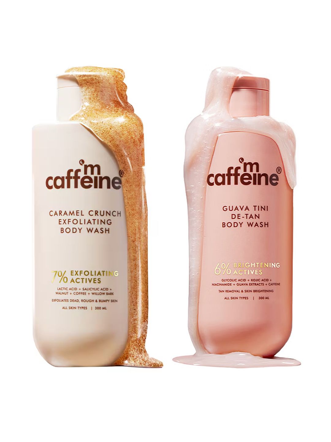 MCaffeine Set of 2 Body Wash 300ml each - Guava Tini & Caramel Crunch-picture-11