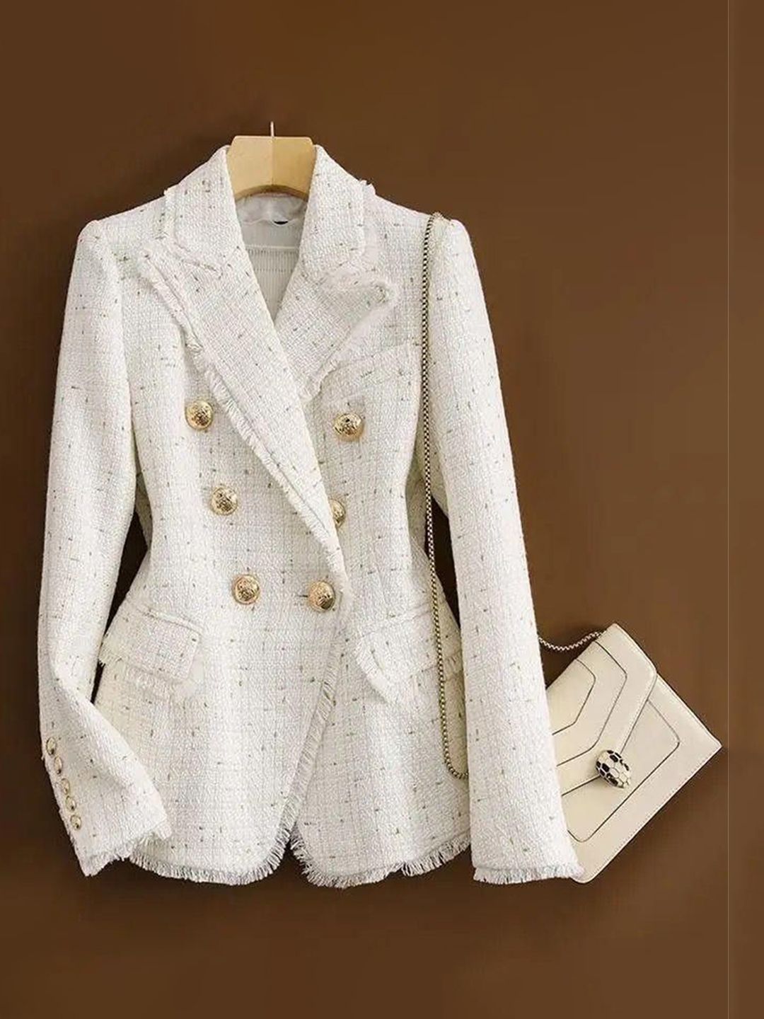 Miss Mosa By Akanksha Orenata Double Breasted Blazer-image-32