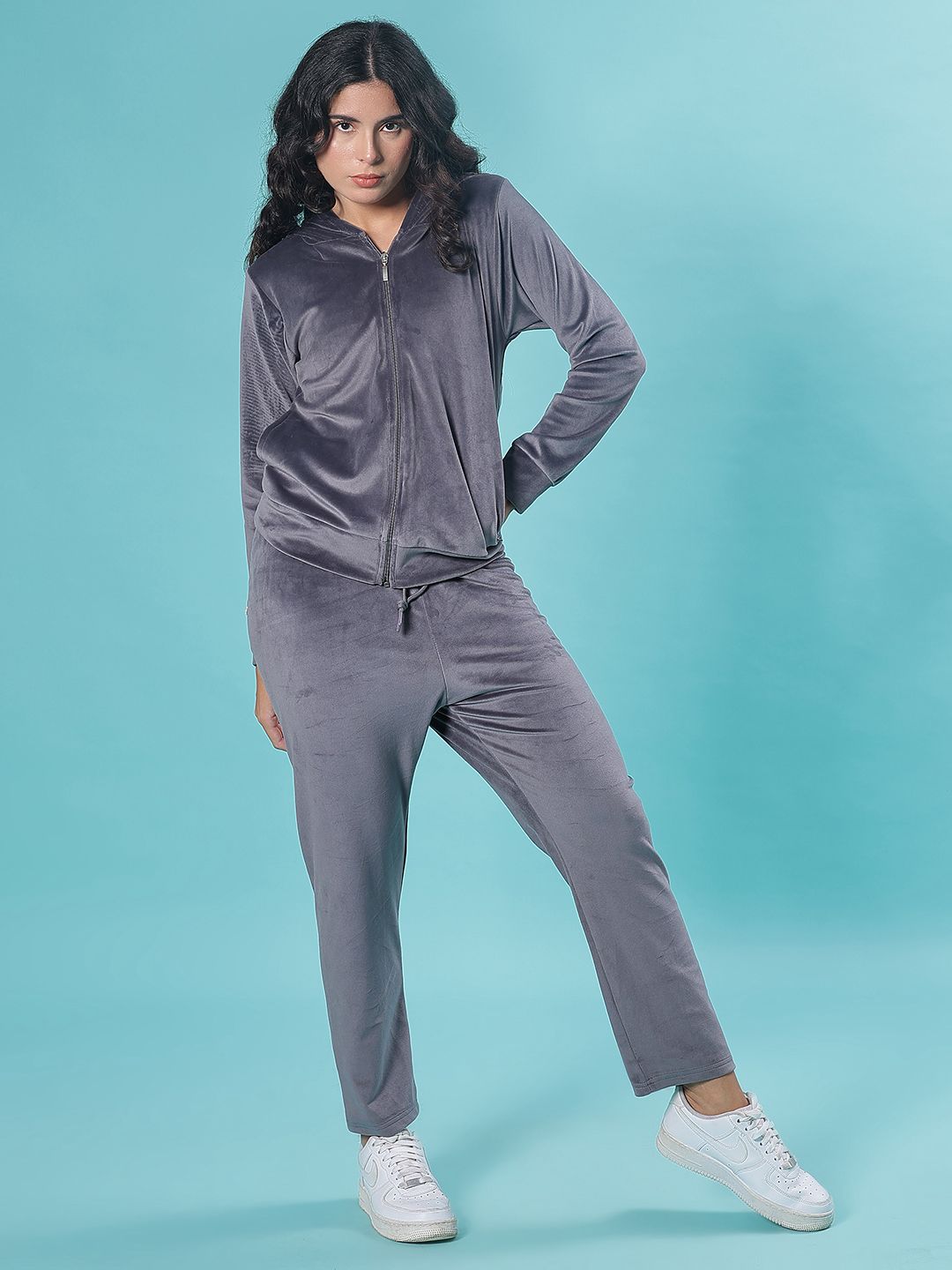 V-Mart Women Hooded Front-Open Sweatshirt-picture-26