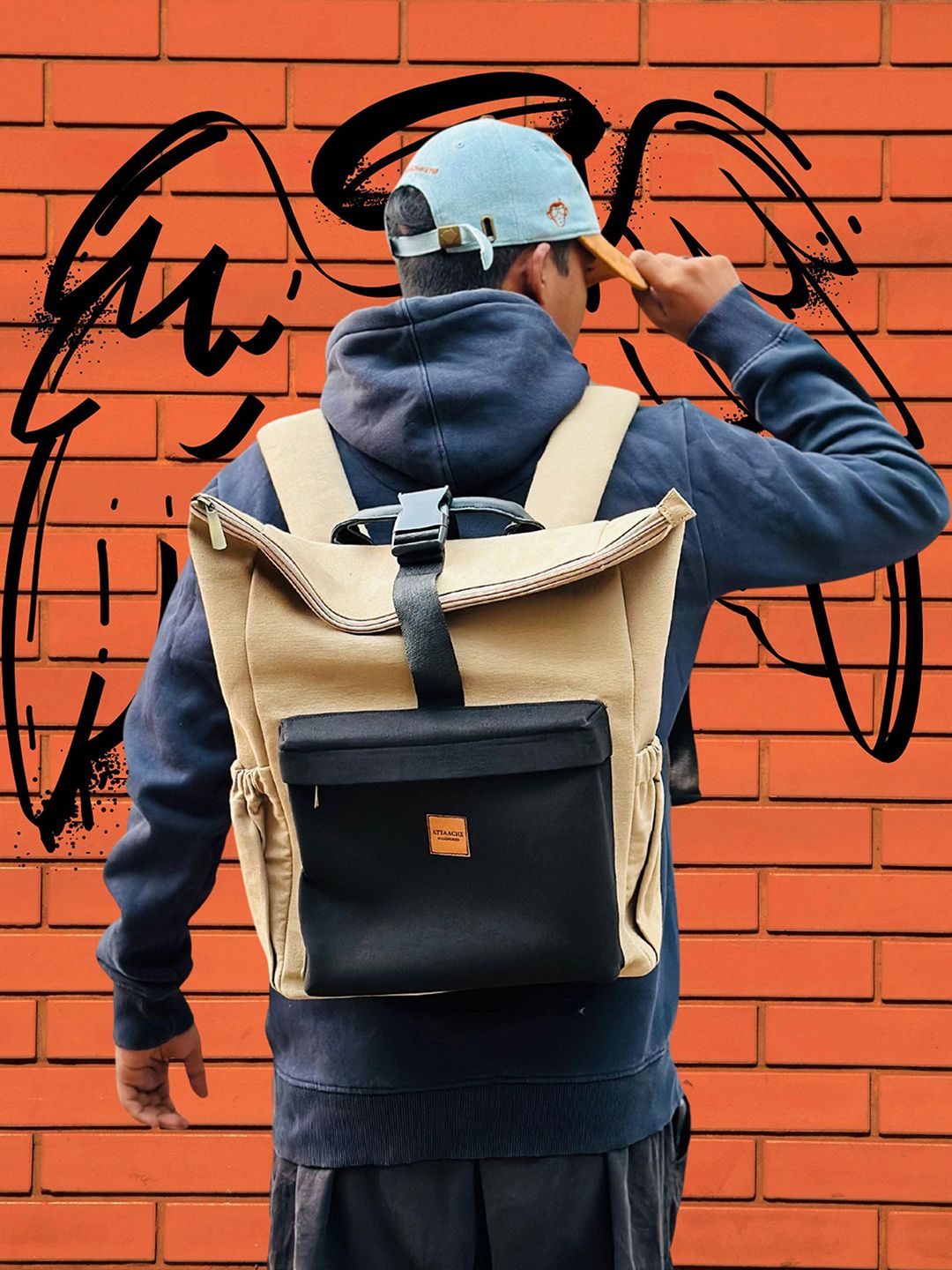 ATTAACHE ACCESSORIES Unisex Colourblocked Backpack-picture-18