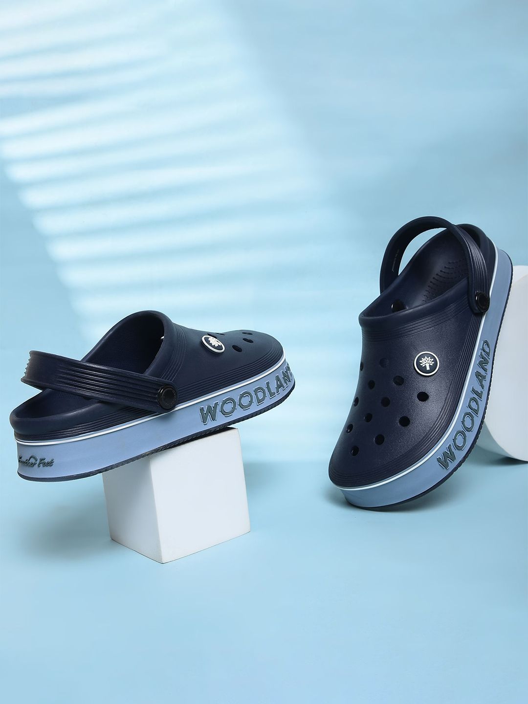 Woodland Men Self Design Clogs-picture-40