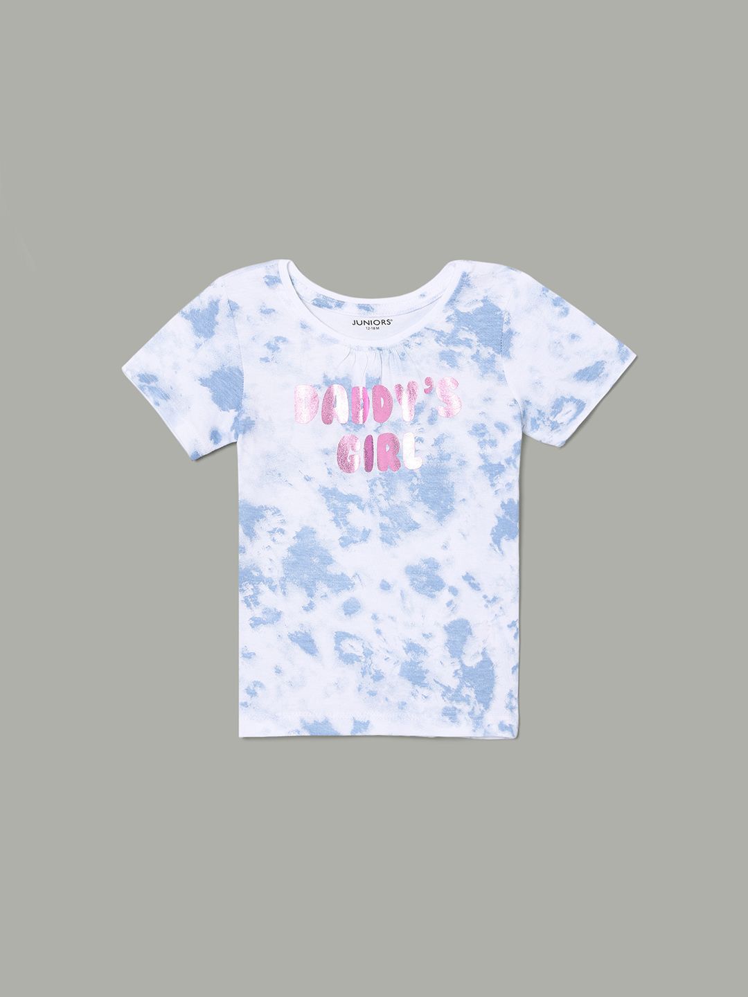 Juniors by Lifestyle Girls Pure Cotton Typography Printed Round Neck Tshirt-picture-26