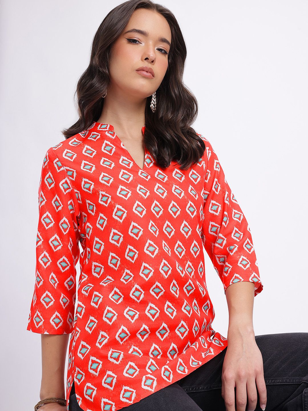 Anouk Rustic Tribal Printed Kurti-picture-23