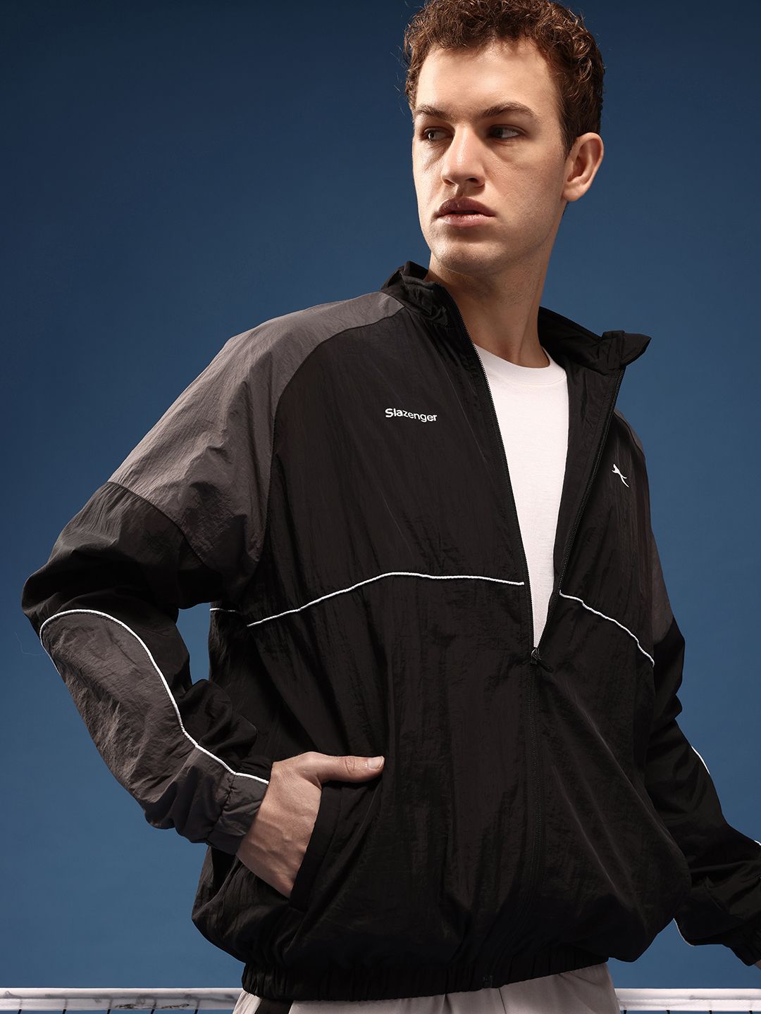 Slazenger Mock Collar Sporty Jacket-picture-26
