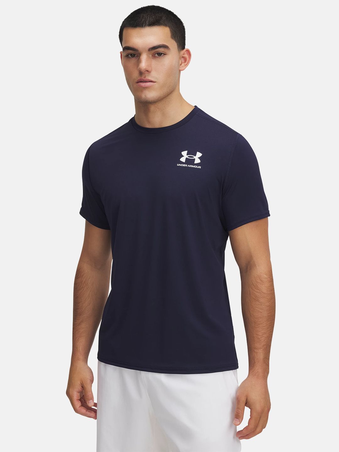 UNDER ARMOUR Brand Logo Detail HeatGear Fitted T-shirt-picture-29