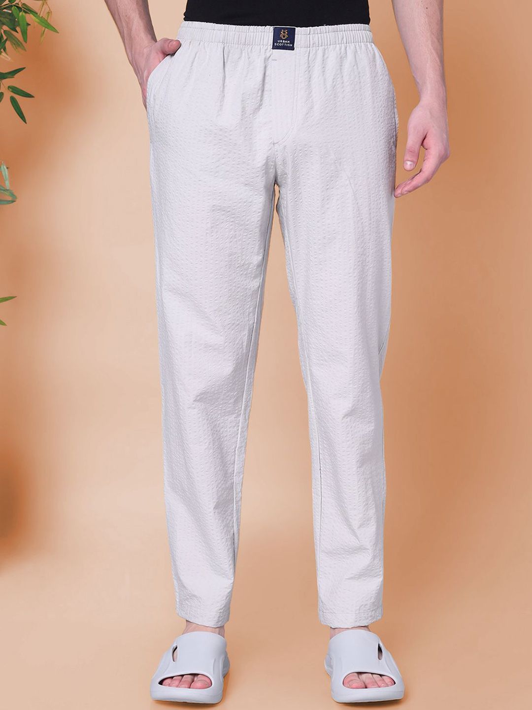 URBAN SCOTTISH Men Straight-Leg Pure Cotton Lounge Pants-picture-42