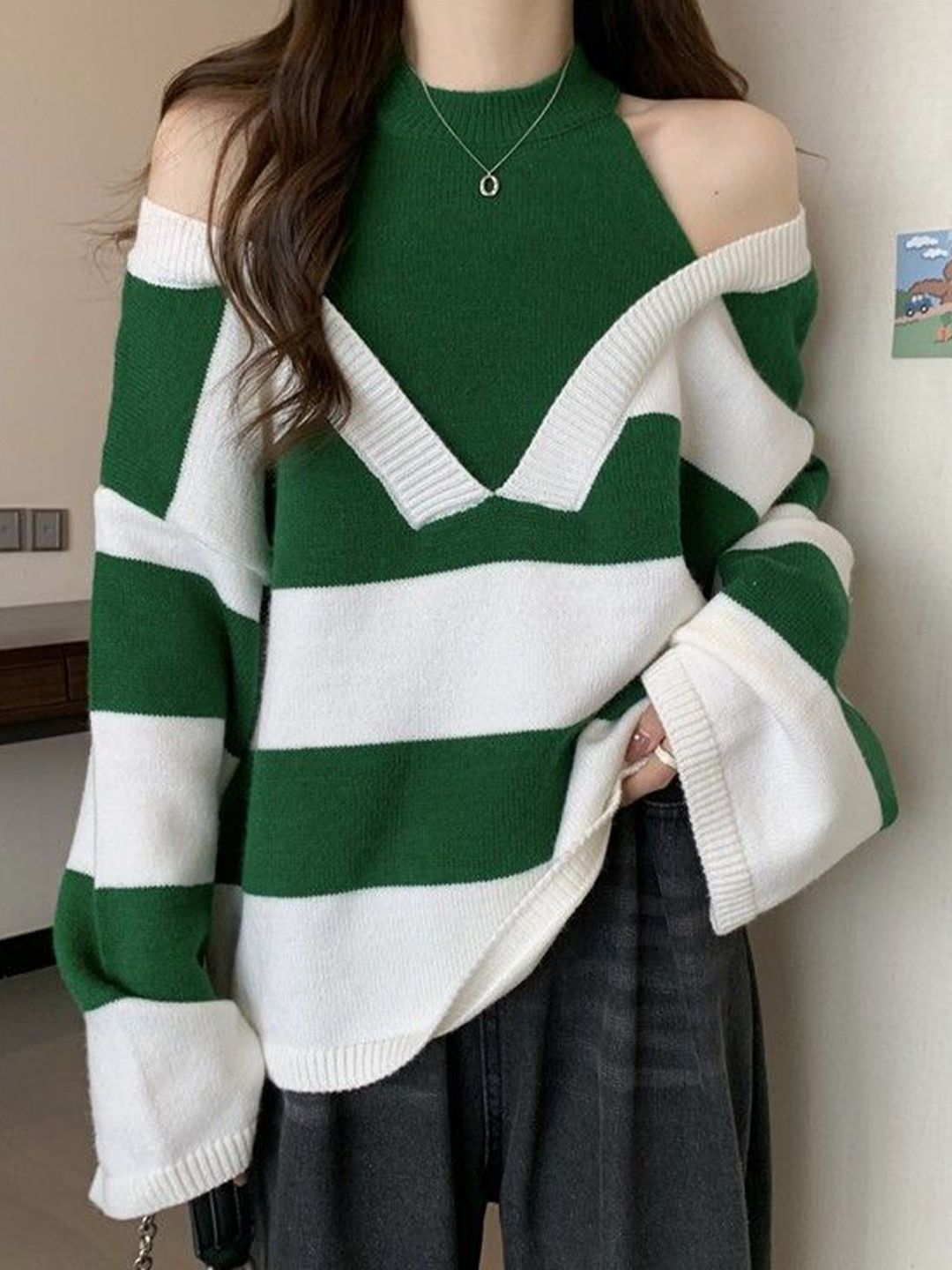 StyleCast x Revolte Women Colourblocked Pullover Sweaters-picture-12