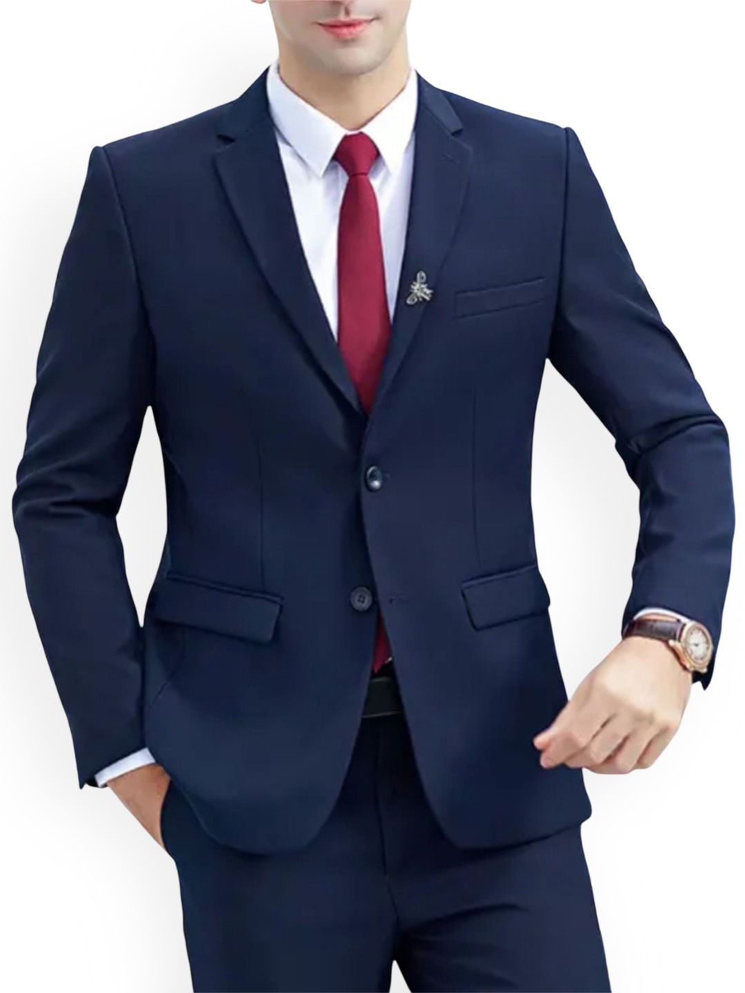 MEN BAZAR in Single Breasted Slim Fit Blazers-picture-13