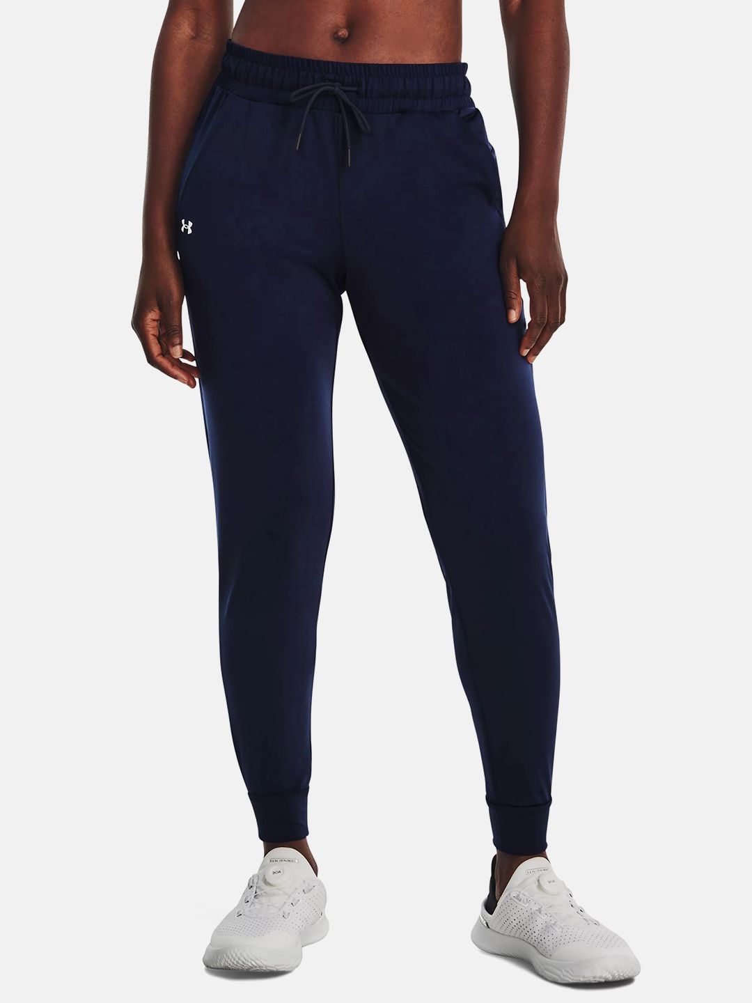 UNDER ARMOUR Women Brand Logo Detail Mid-Rise Heat Gear Joggers-picture-36