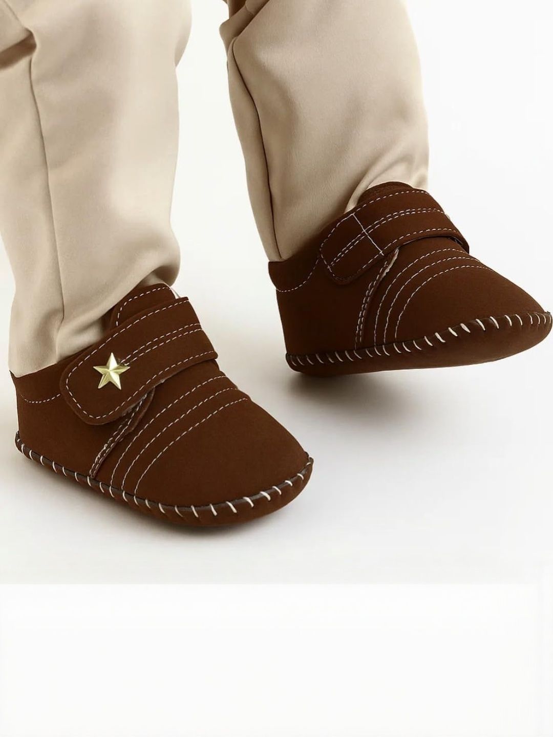 NESKA MODA Kids Velvet Star Cotton Booties-picture-34