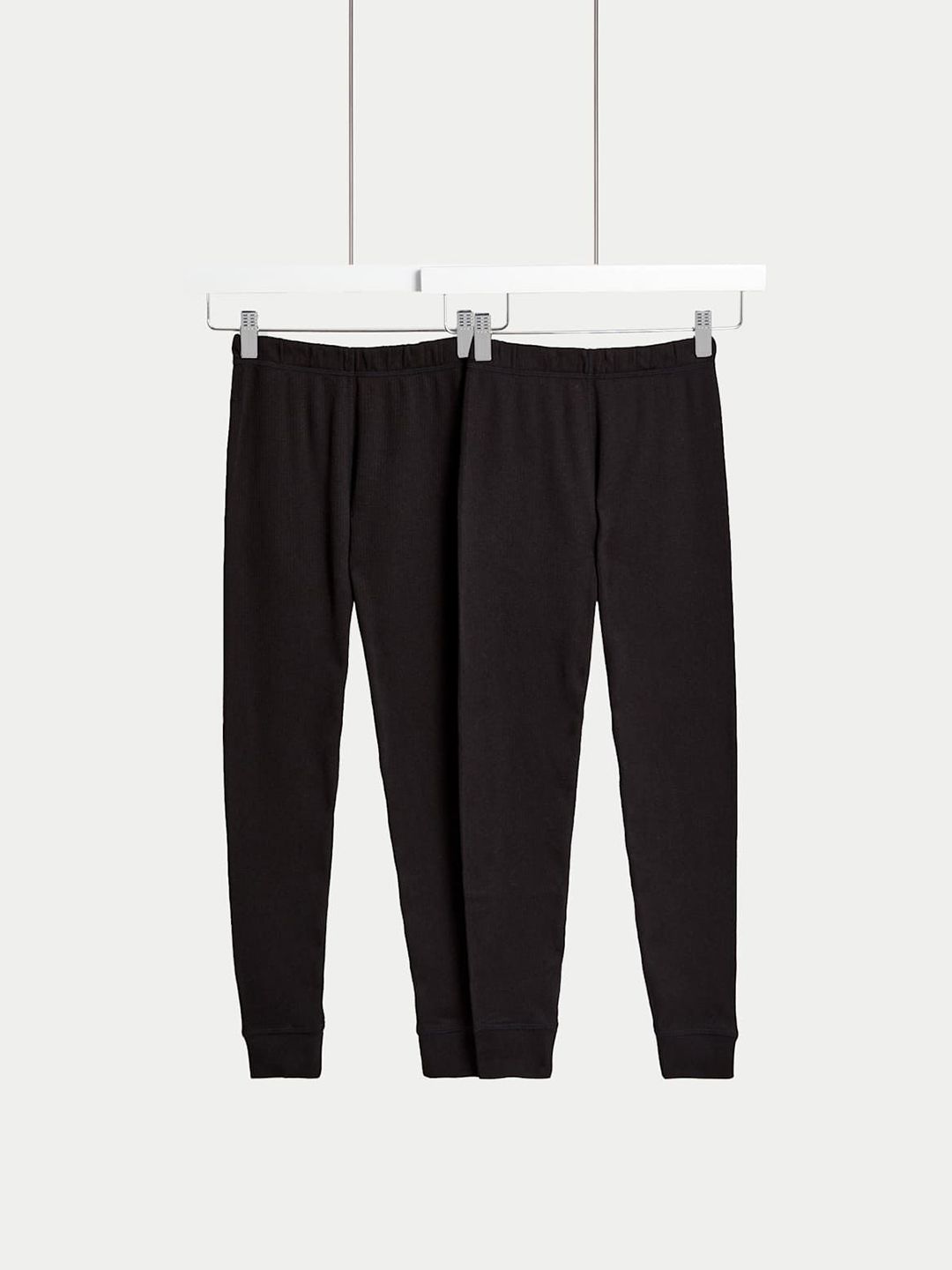 Marks & Spencer Girls Pack Of 2 Pure Cotton Thermal Bottoms-picture-17