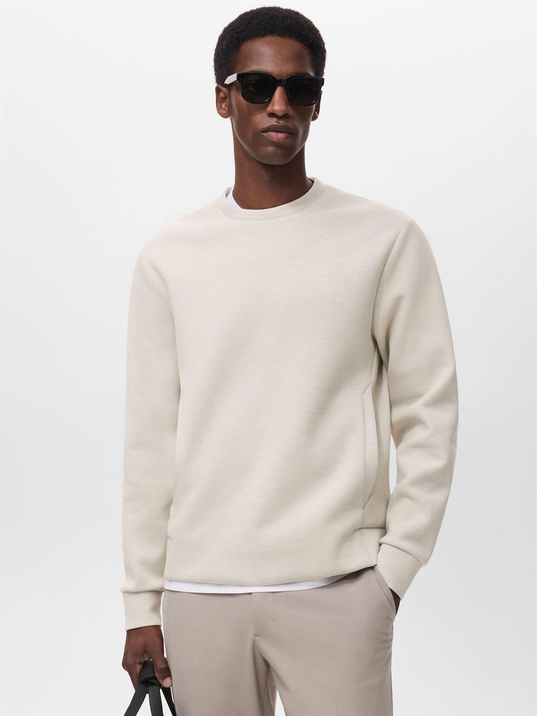 MANGO MAN Round Neck Sweatshirt-picture-38