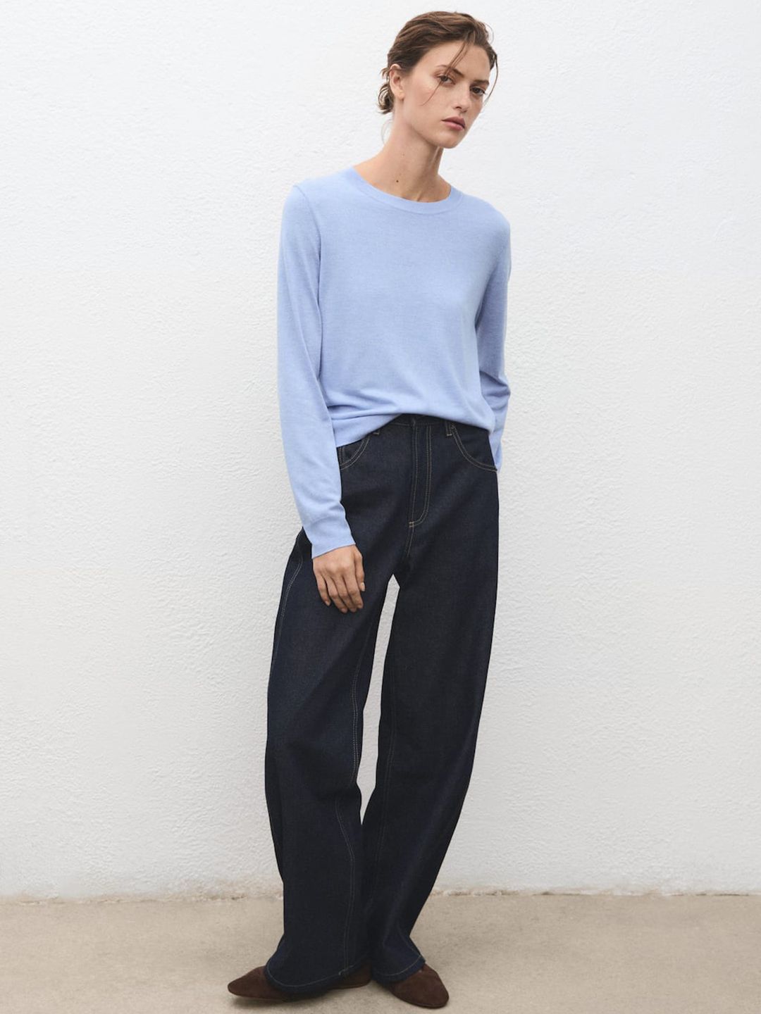 MANGO Knitted Pullover Sweater