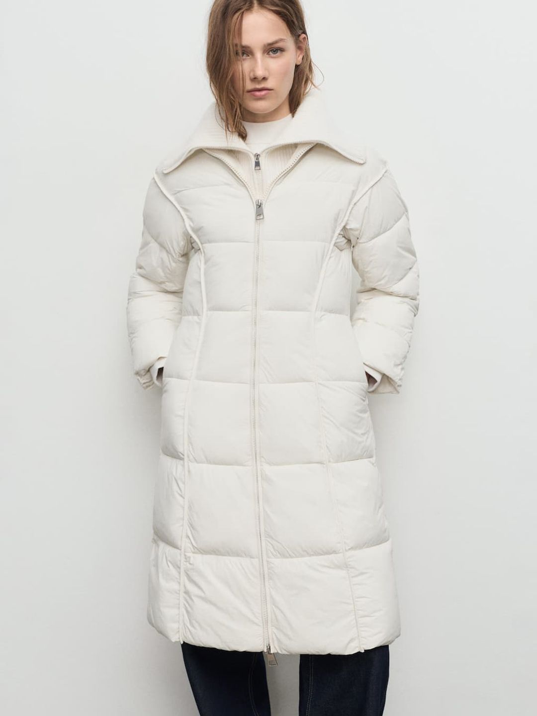 MANGO Spread Collar Longline Puffer Jacket-picture-12
