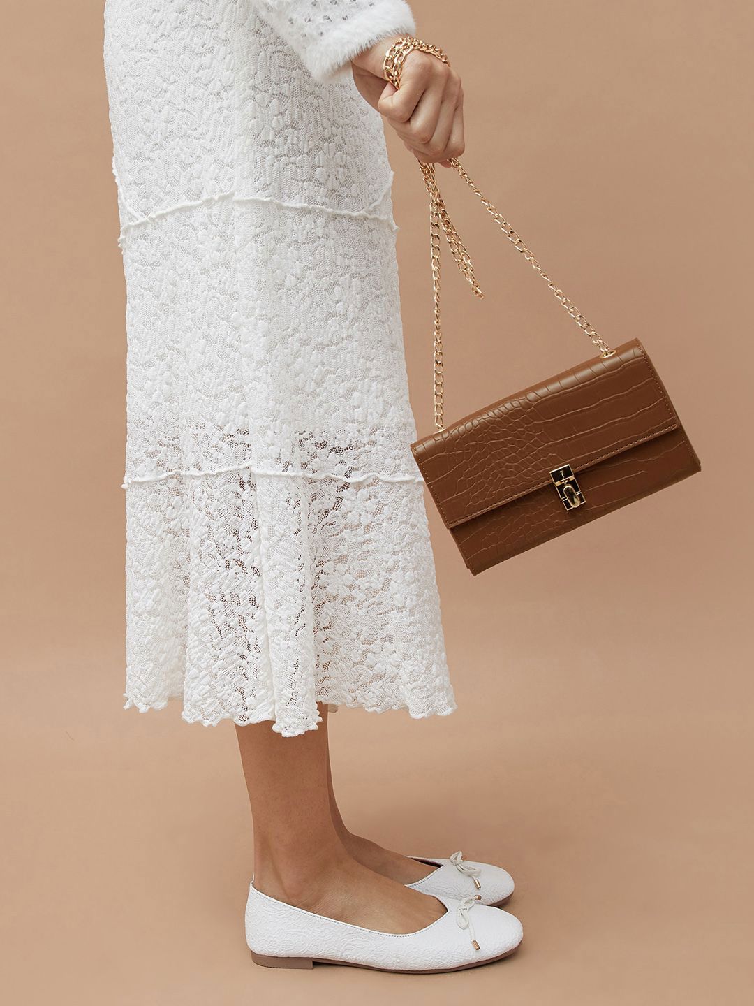 Ginger by Lifestyle Textured Structured Sling Bag-picture-24