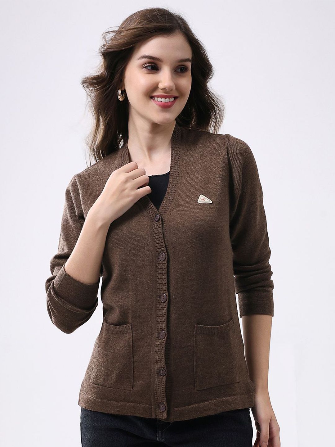 Monte Carlo Women Solid Woollen Cardigan-picture-39