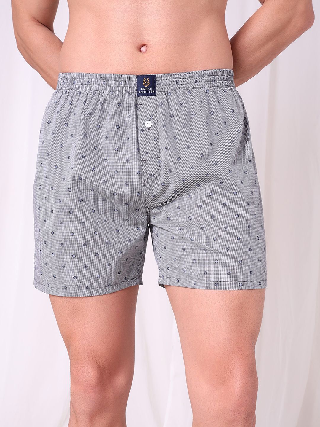 URBAN SCOTTISH Men Printed Checked Mid-Rise Boxer-picture-16