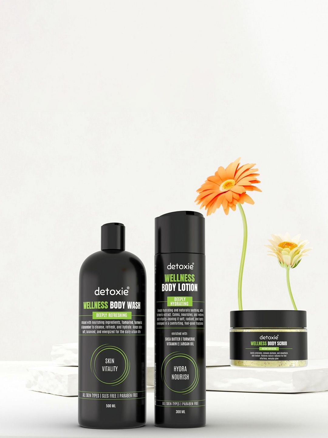 Detoxie Set Of 3 Wellness Body Wash 500 ml & Lotion 300 ml & Scrub 200 g-image-48