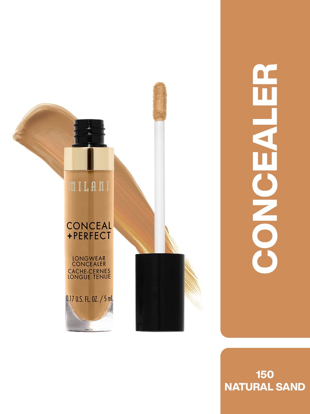 MILANI Conceal + Perfect Long Wear Water-Resistant Concealer 5 ml - Natural Sand 150-image-45