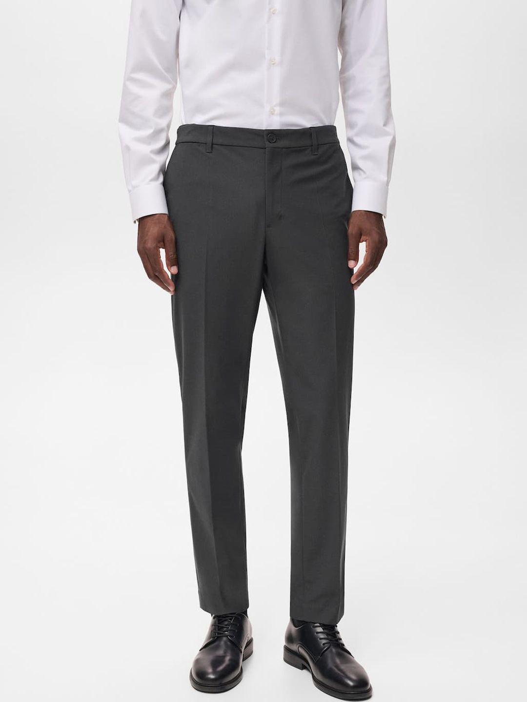 MANGO MAN Men Slim Fit Thermoregulating Smart Casual Trousers-picture-45