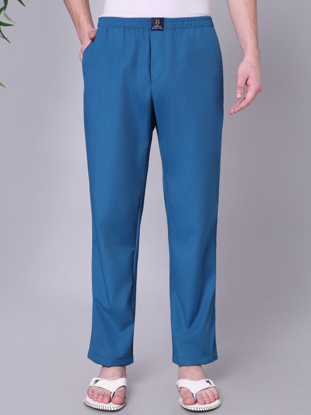 URBAN SCOTTISH Men Straight-Leg Pure Cotton Lounge Pants-picture-45