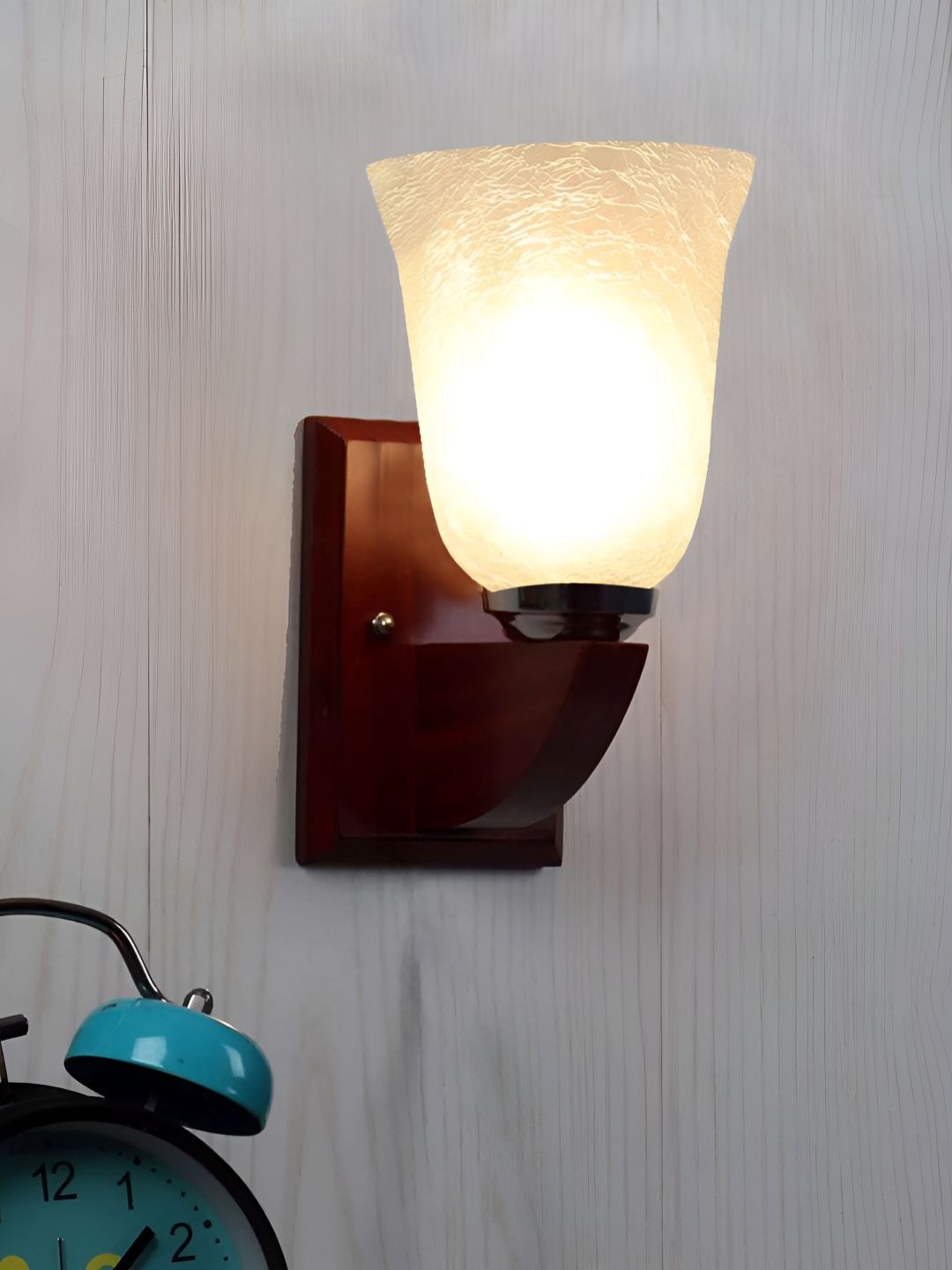 Aura Brown & White Wall Mounted Abstract Shaped Wall Lamp-picture-14