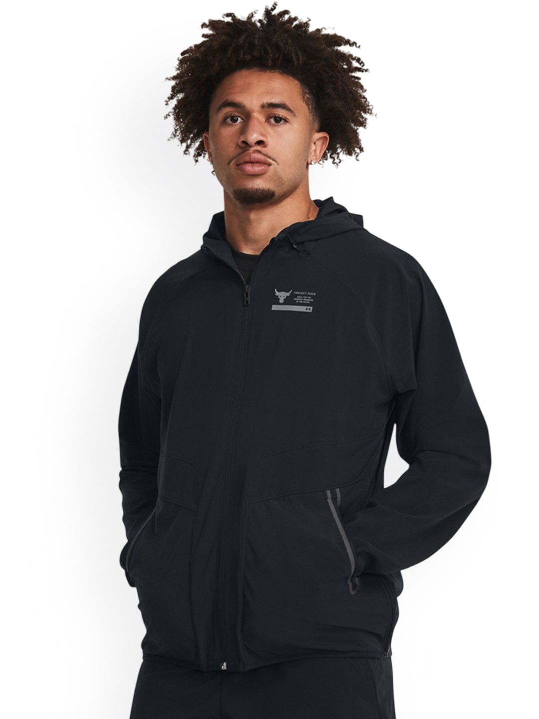 UNDER ARMOUR Men Hooded Solid Sporty Jacket-picture-32
