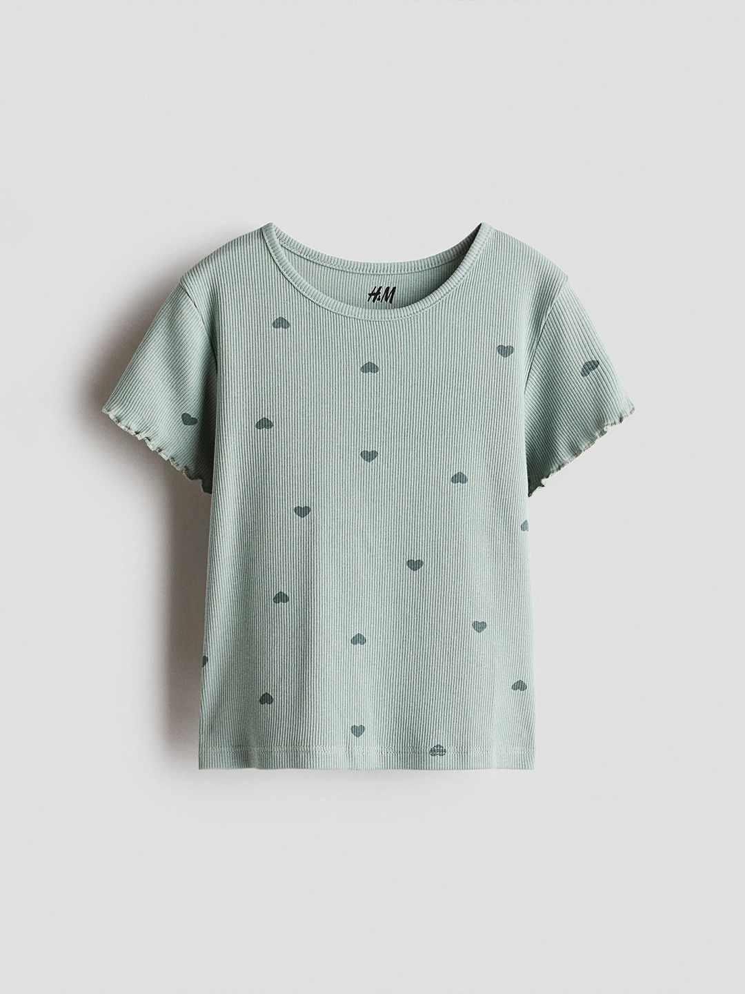 H&M Girls Overlock Detail Cotton Top-picture-10