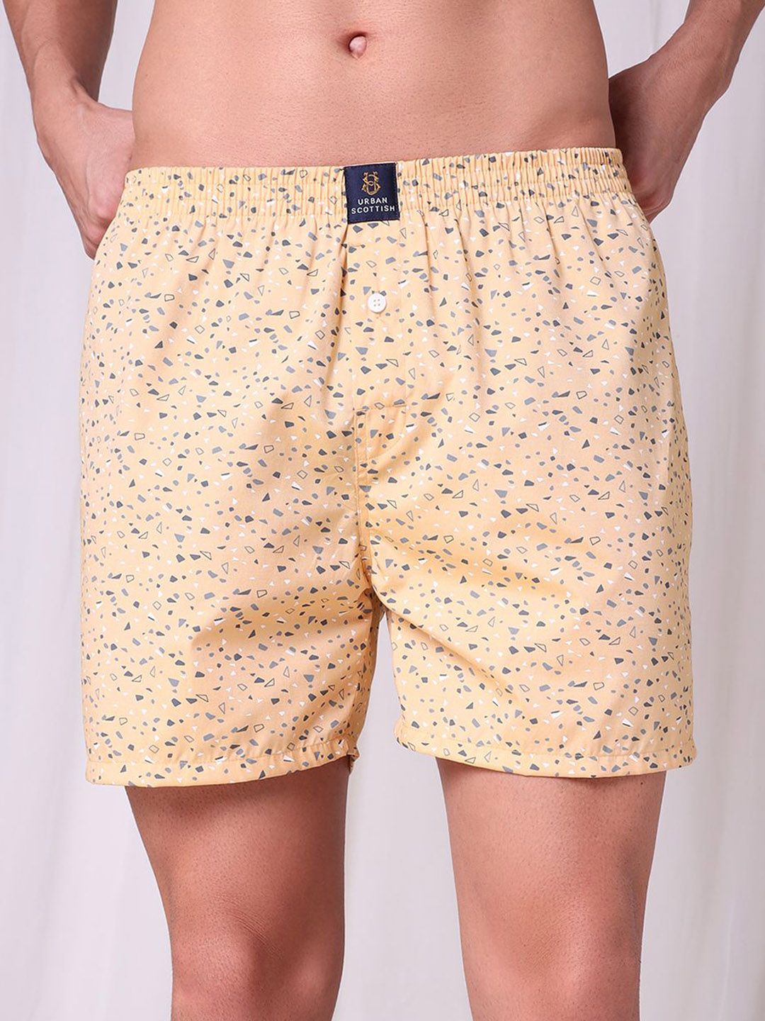 URBAN SCOTTISH Cotton Printed Checked Mid-Rise Boxer-image-40