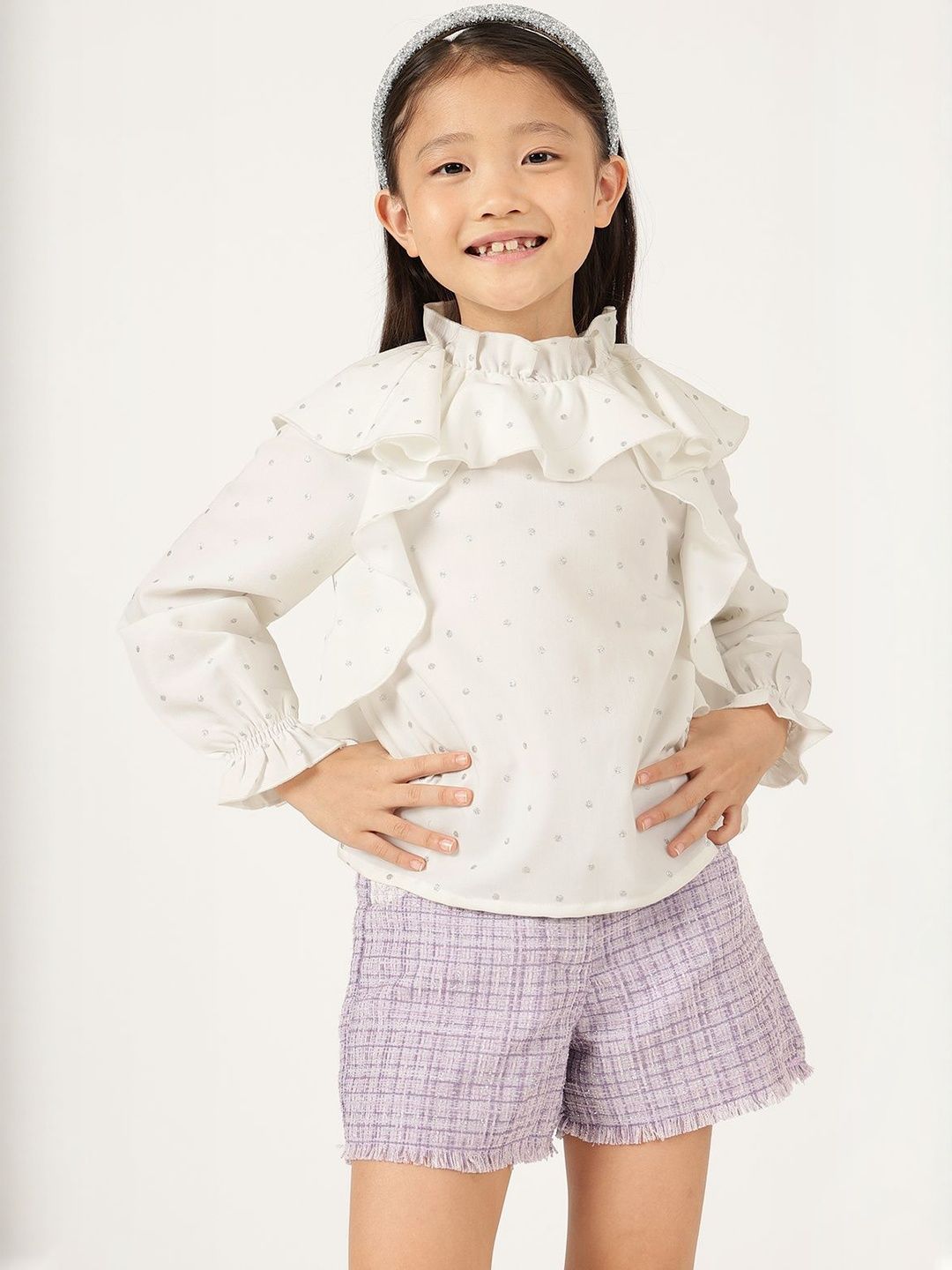 One Friday Polka Dot Print Top