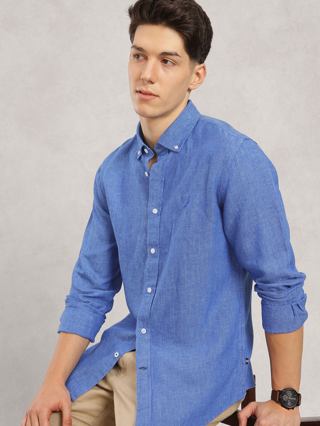 Nautica Slim Fit Button-Down Collar Casual Shirt-picture-50