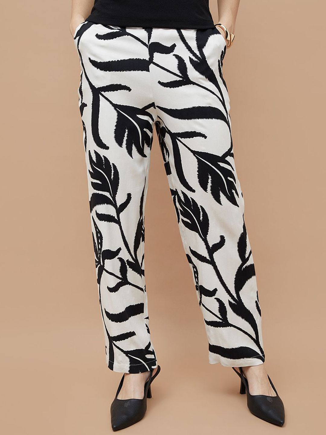 Fame Forever by Lifestyle Women Printed Regular Fit Mid-Rise Trouser-picture-12