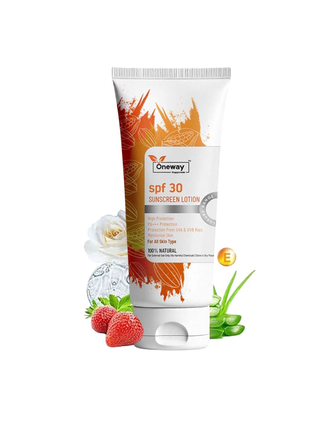 Oneway Happiness SPF 30 Sunscreen Lotion with Vitamin C & E - 100 ml-image-44