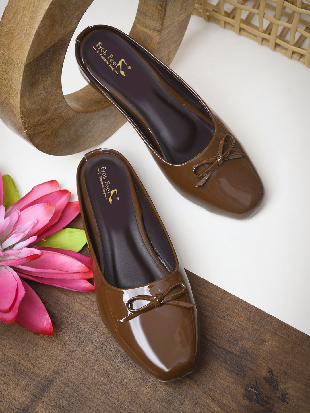 Froh Feet Women Slip-On Bow Accent Ballerinas-image-43