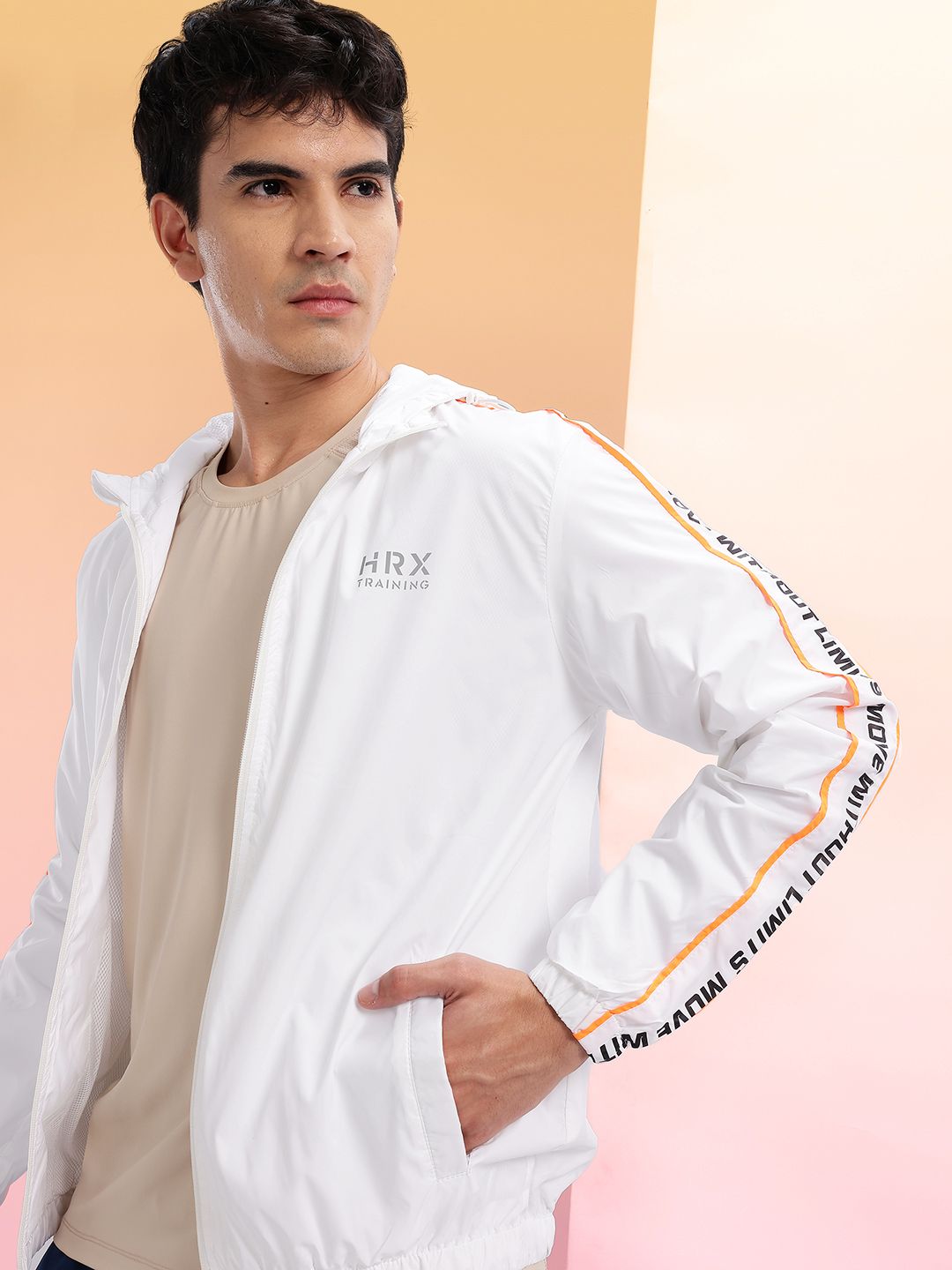 HRX by Hrithik Roshan Hooded Printed Training Jacket-picture-36