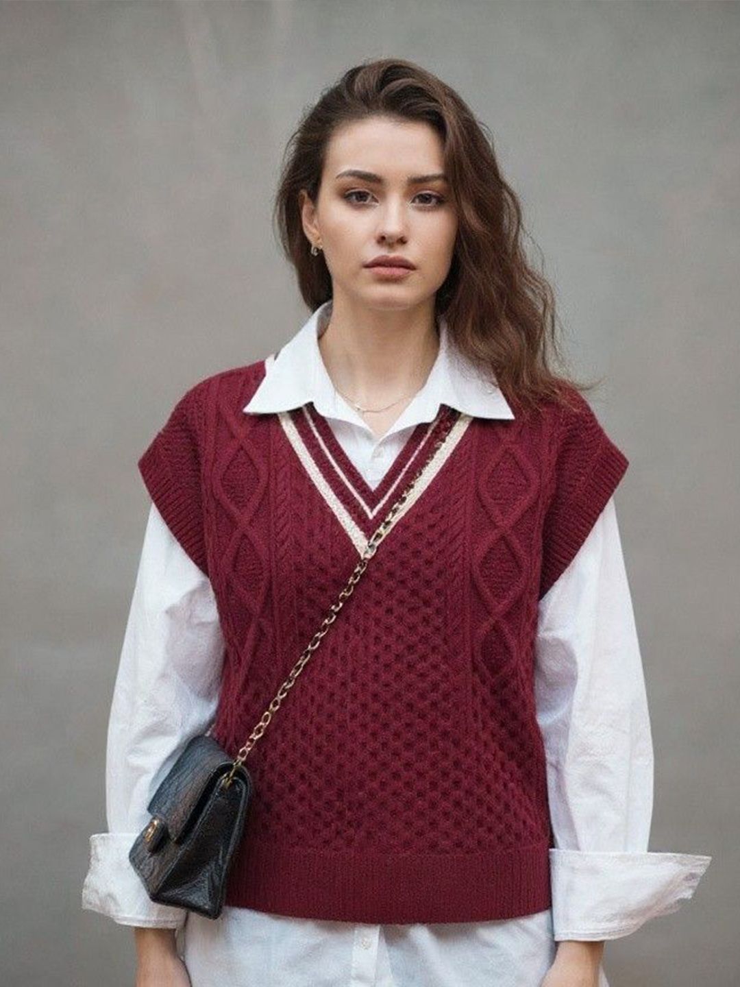 Mast & Harbour Women Sweater Vest-picture-17