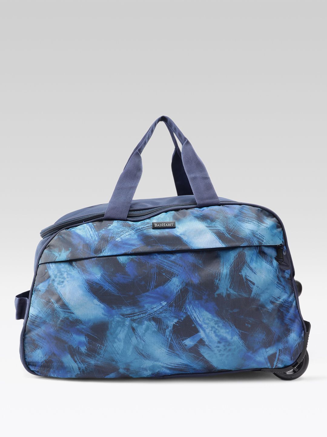 BAD HABIT Unisex Printed Medium Duffel Trolley Bag - 45L-picture-14