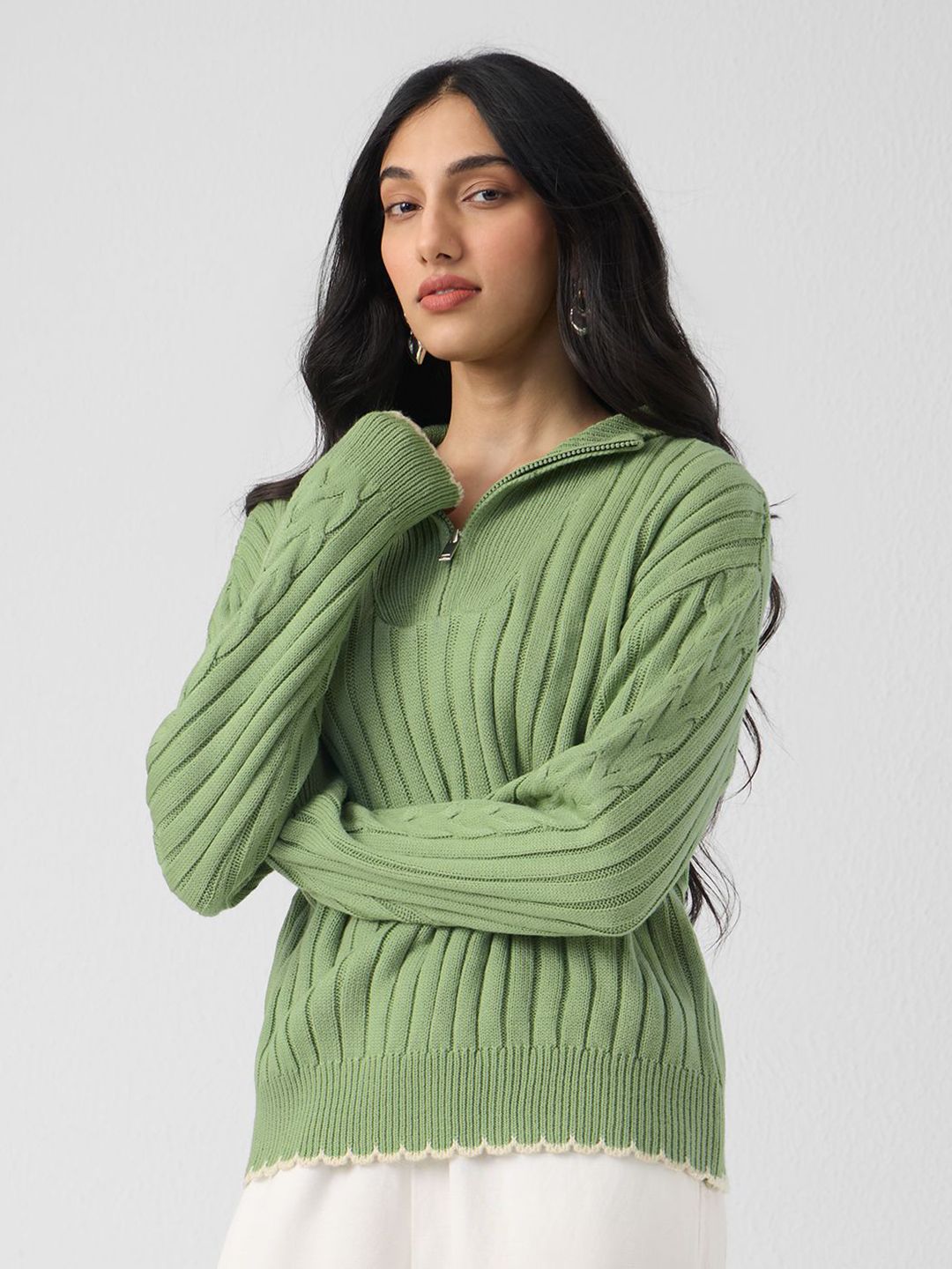 The Souled Store Striped Long Sleeves Pullover-picture-31