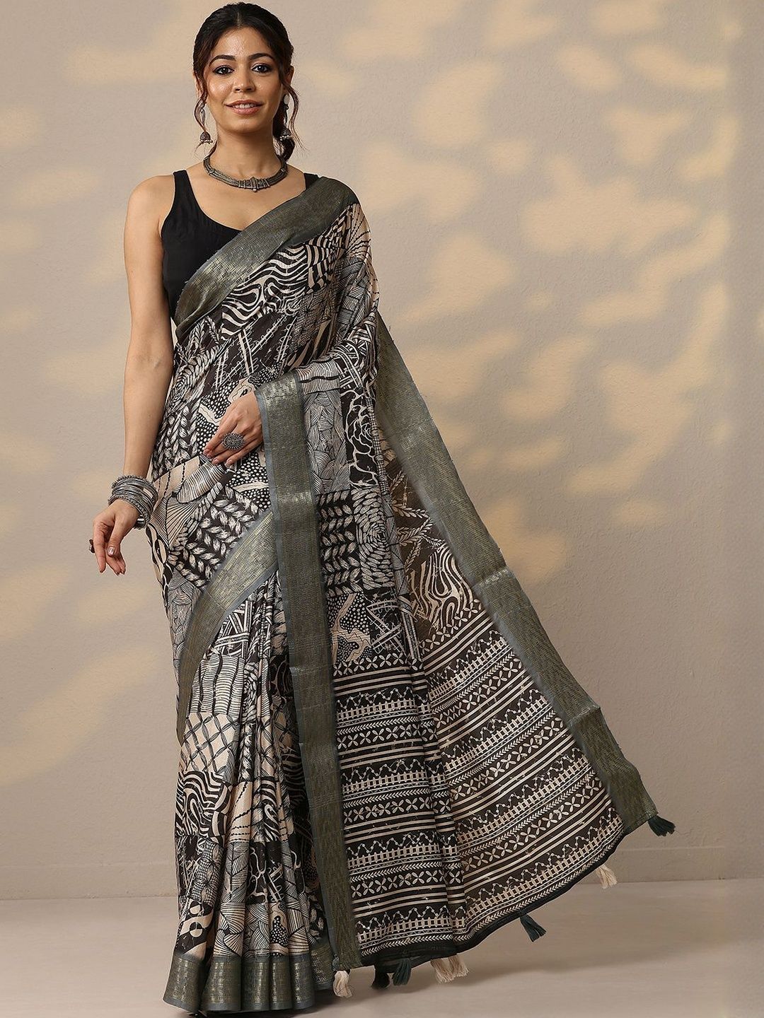 Libas Ethnic Motifs Printed Saree-picture-36