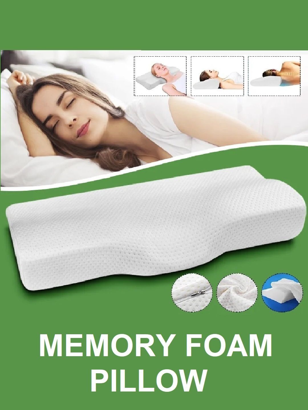 AD-RMLMemory Foam Filled Cotton Cervical Neck Pillow-image-19