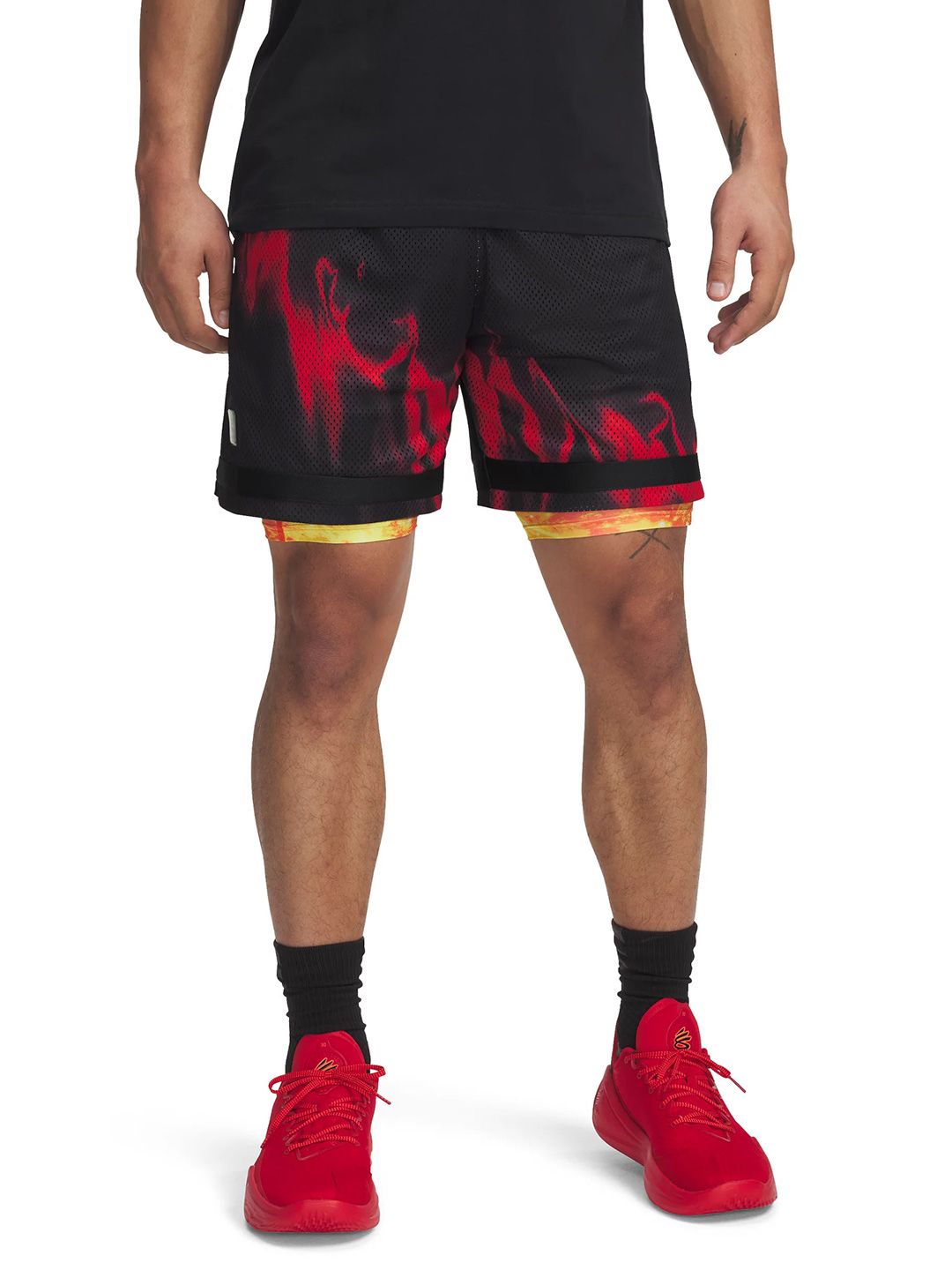 UNDER ARMOUR Curry Printed Relaxed-Fit Statement Shorts-picture-28
