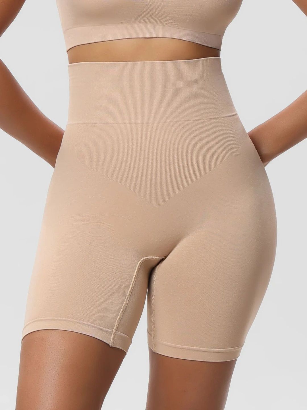 Nakshu Women Beige Cotton Shapewear-image-0