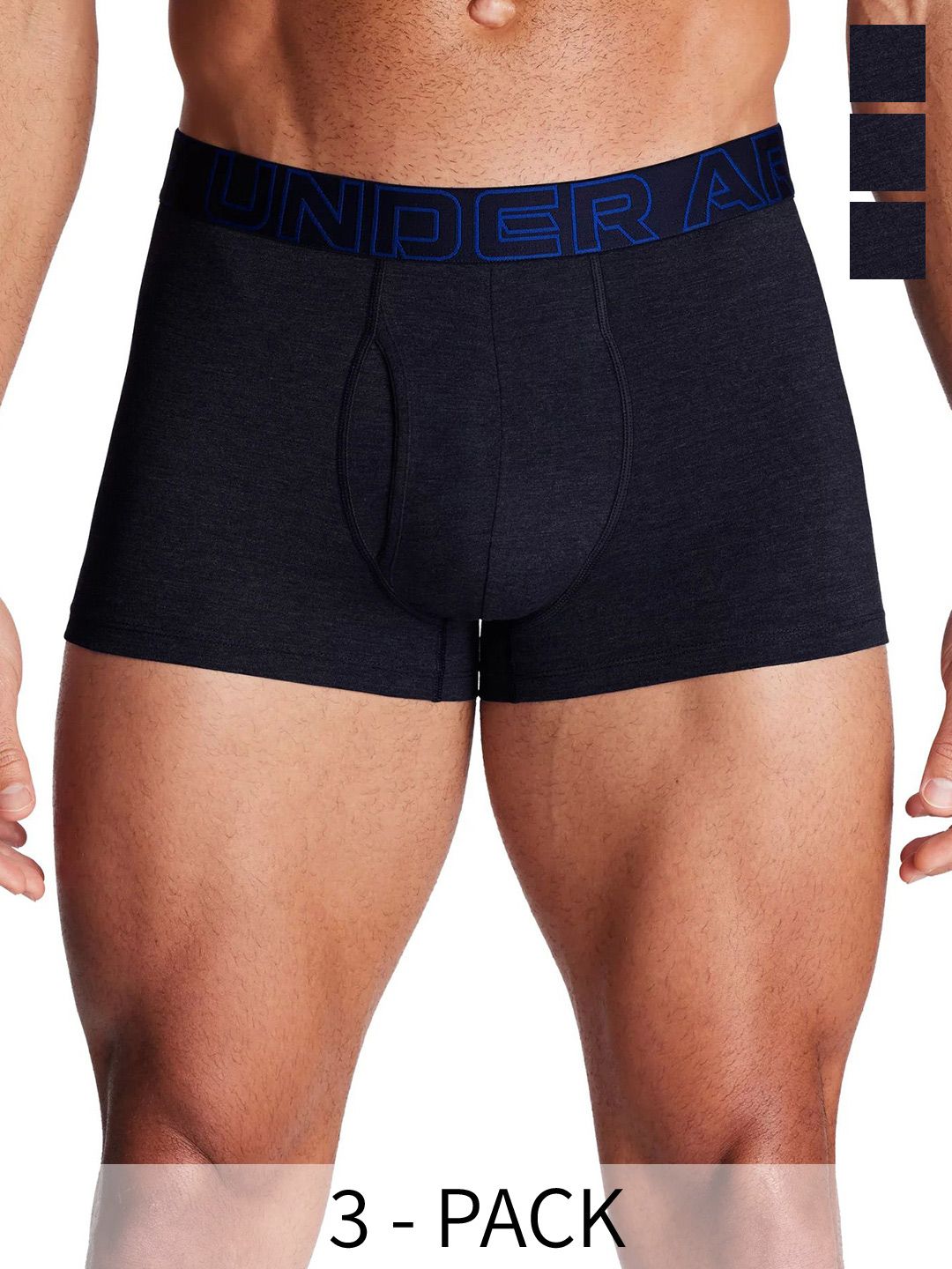 UNDER ARMOUR Pack of 3 Solid Cotton Boxer-Style Briefs-picture-44